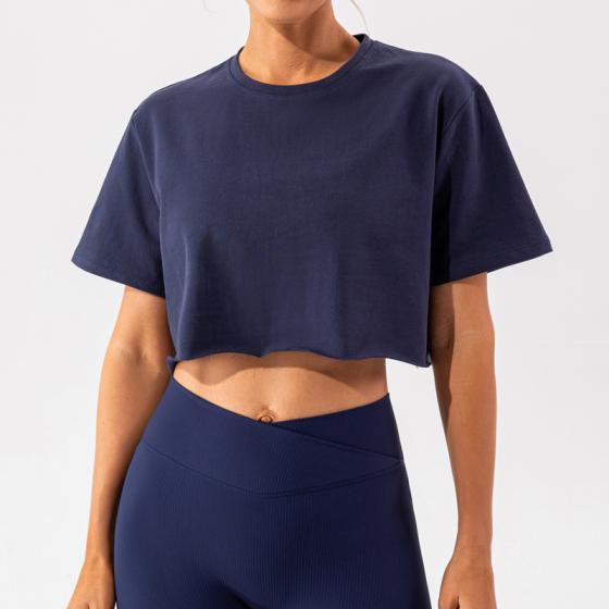 Women's Loose-fitting Short-sleeved Sports T-shirt YW410
