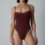 Women's lance suspenders bodysuit SK1204