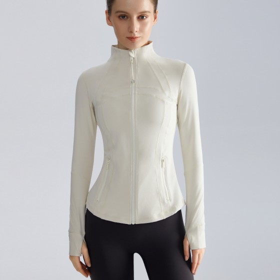 Women's Yoga Jacket Zipper Long Sleeve Top WT-046H