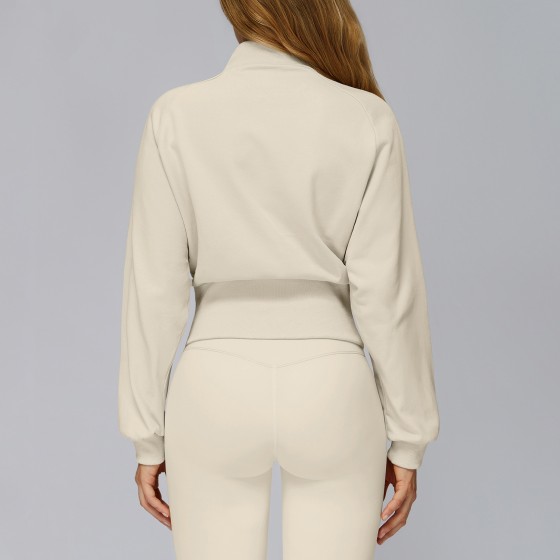 Women's Winter Zippered Sweatshirt Warm Top EWT2500